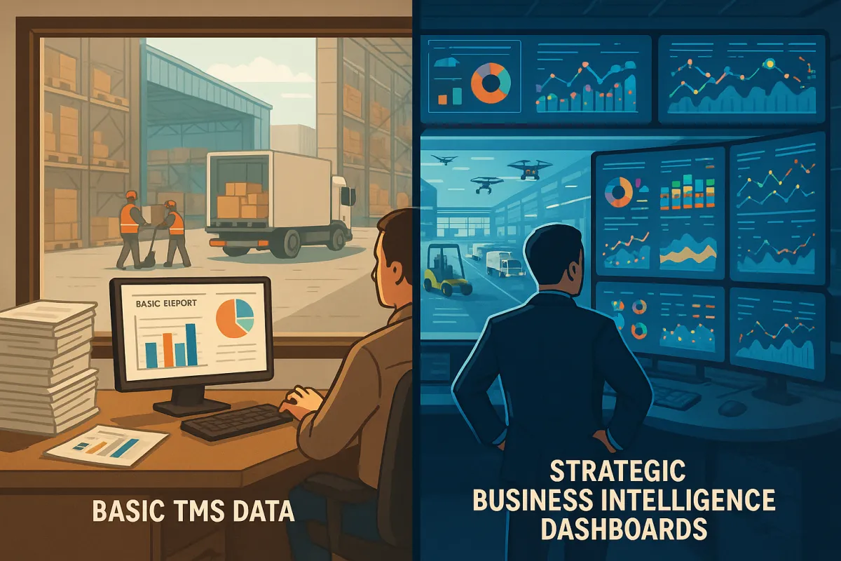 From Basic Reports to Strategic Intelligence: How European Shippers Can Transform TMS Data into Business Intelligence Dashboards That Drive Real ROI