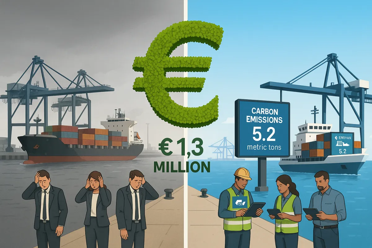 The €1.3 Million Question: How Smart European Shippers Are Using TMS Carbon Tracking to Turn EU ETS 2026 Full Compliance Into Competitive Advantage