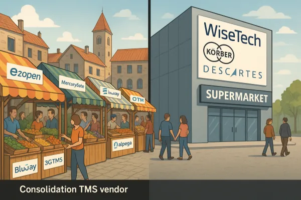 The Great European TMS Consolidation: How 2025's Vendor Landscape Shake-Up Is Forcing Shippers to Rethink Their Procurement Strategy Before It's Too Late
