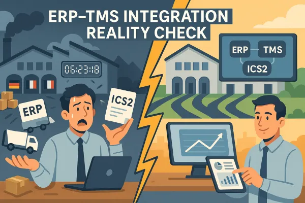 The €50,000 ERP-TMS Integration Reality Check: How European Manufacturers Can Build Cost-Effective ICS2 Compliance Frameworks Without Joining the 66% Project Failure Rate